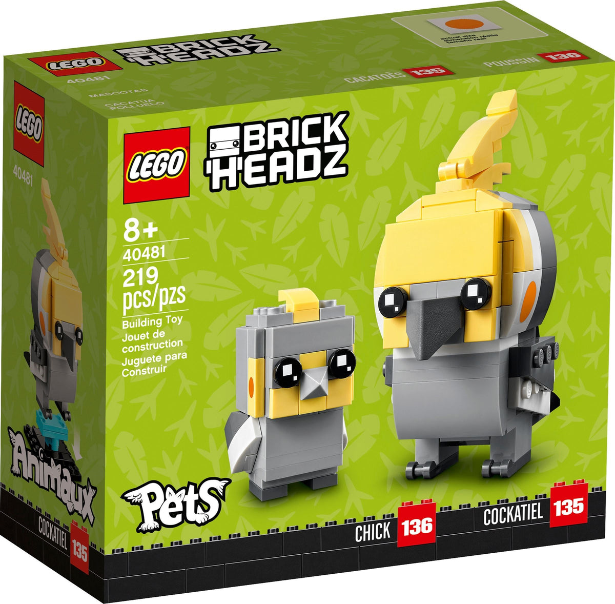LEGO BrickHeadz Pets 40481 Nymphensittich