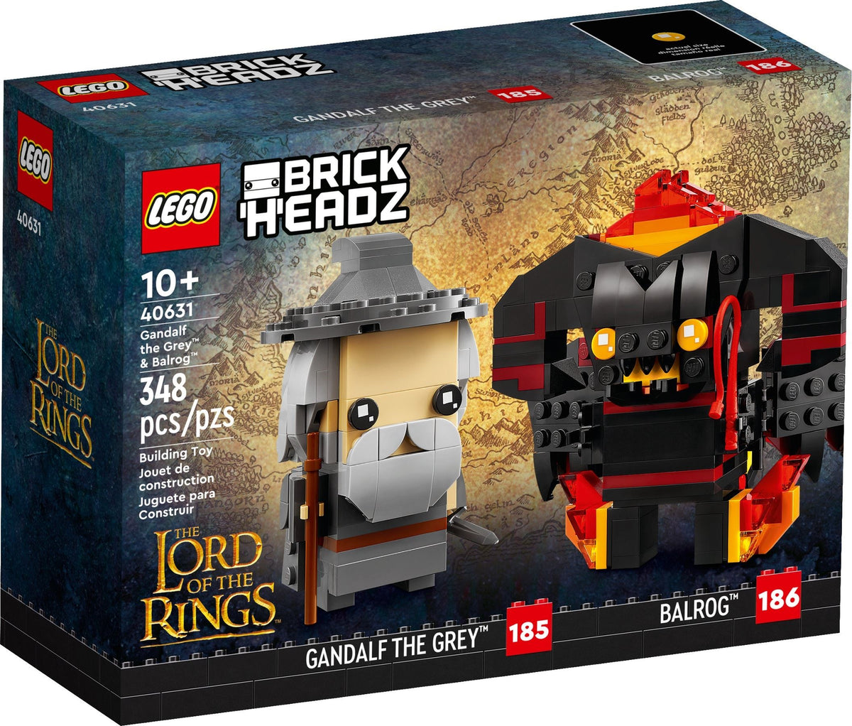 LEGO BrickHeadz Herr der Ringe 40631 Gandalf der Graue und Balrog