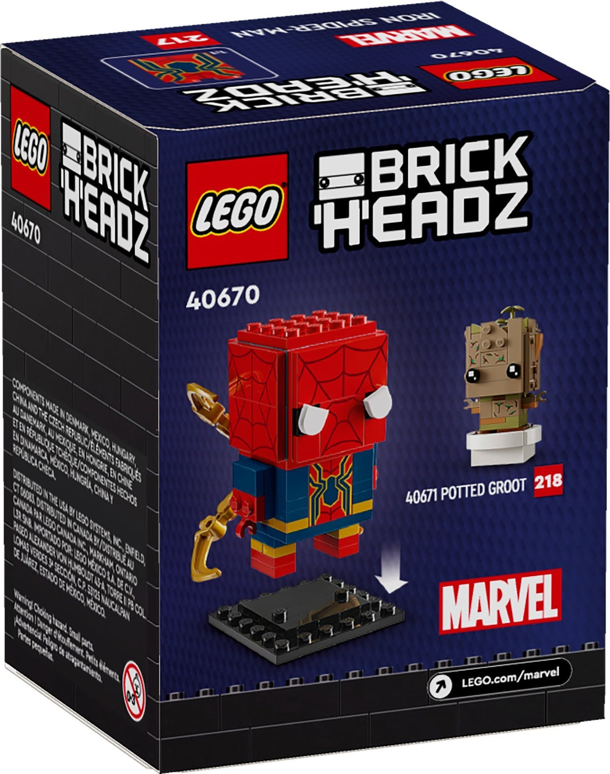 LEGO BrickHeadz 40670 Iron Spider-Man