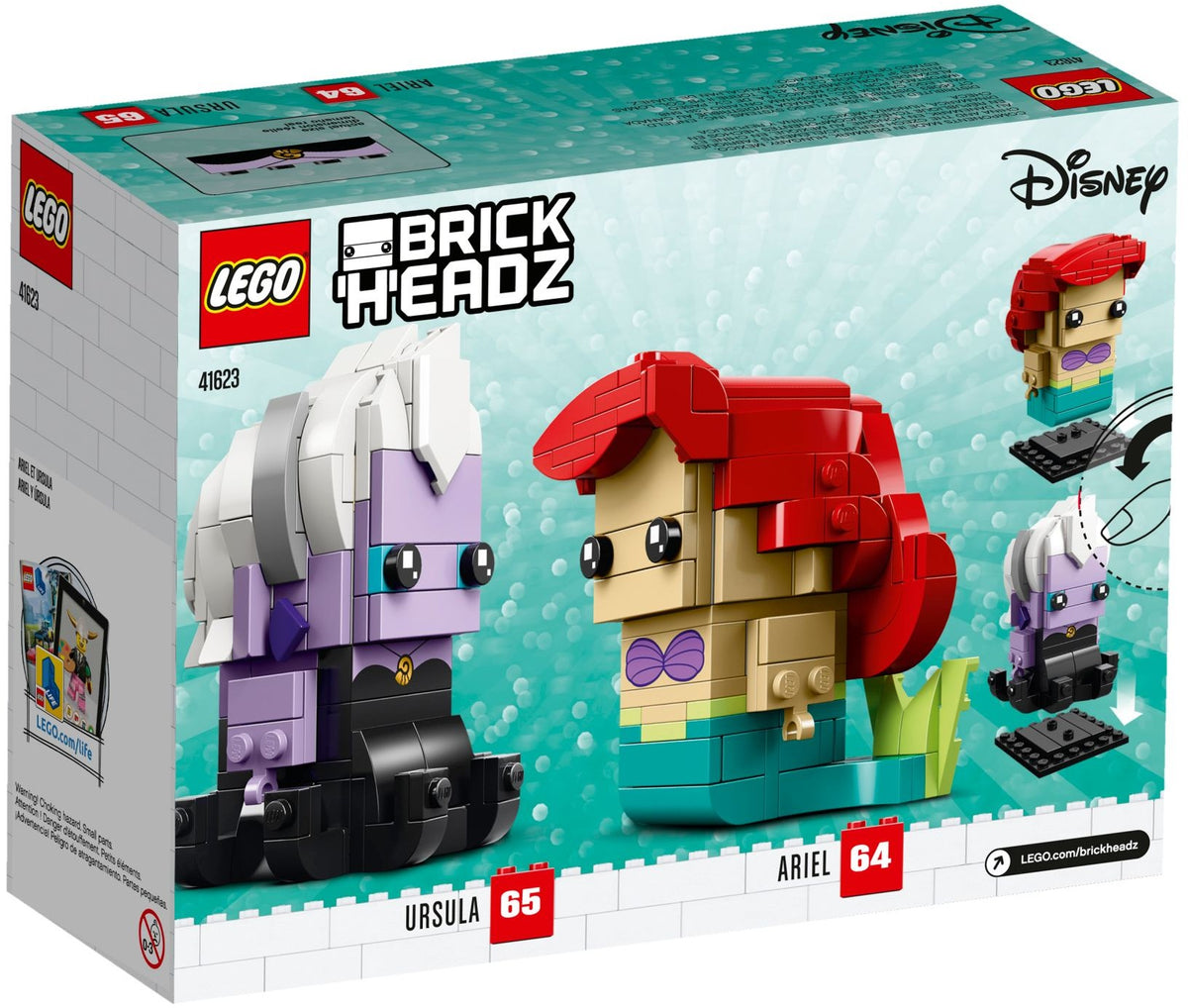 LEGO BrickHeadz 41623 Arielle &amp; Ursula