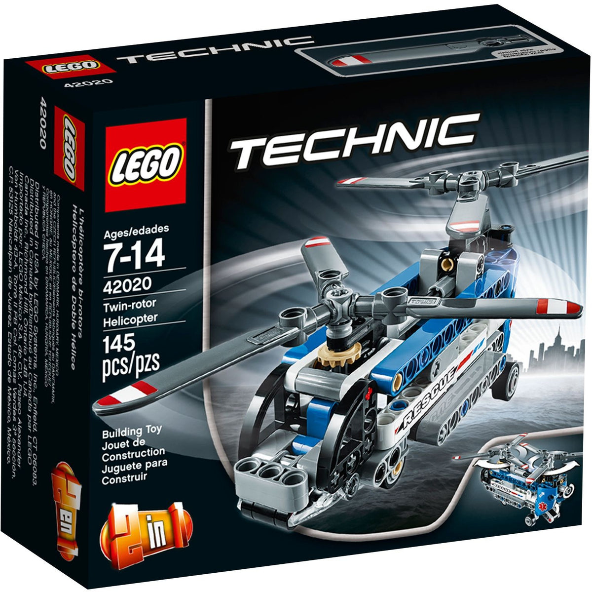 LEGO Technic 42020 Doppelrotor-Hubschrauber