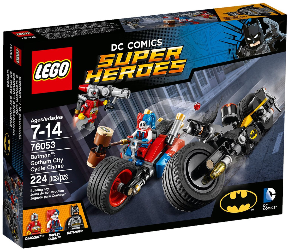 LEGO DC Super Heroes 76053 Batman Batcycle-Verfolgungsjagd in Gotham City