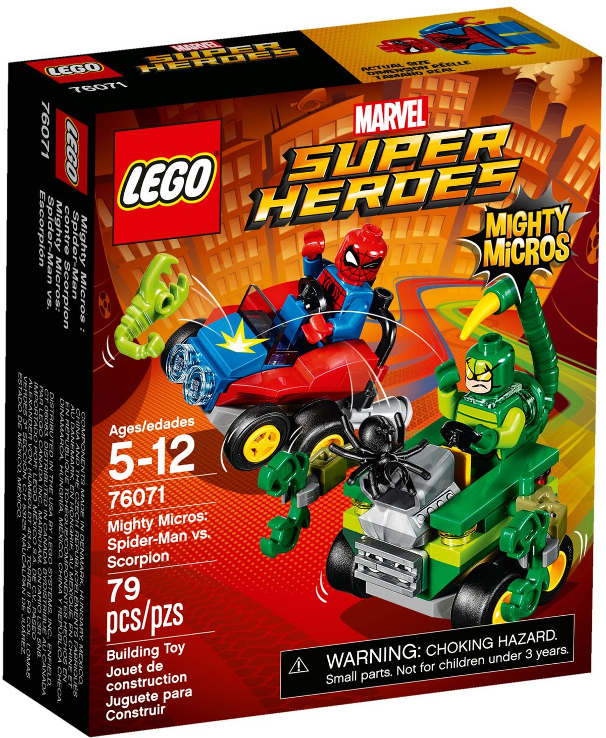 LEGO Marvel Super Heroes 76071 Mighty Micros: Spider-Man vs. Scorpion