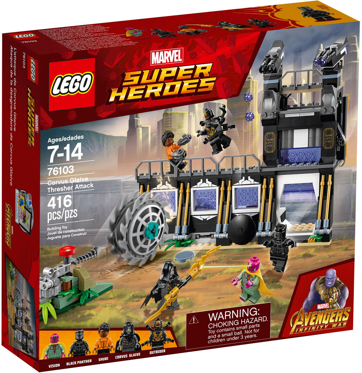 LEGO Marvel Super Heroes 76103 Corvus Glaives Attacke