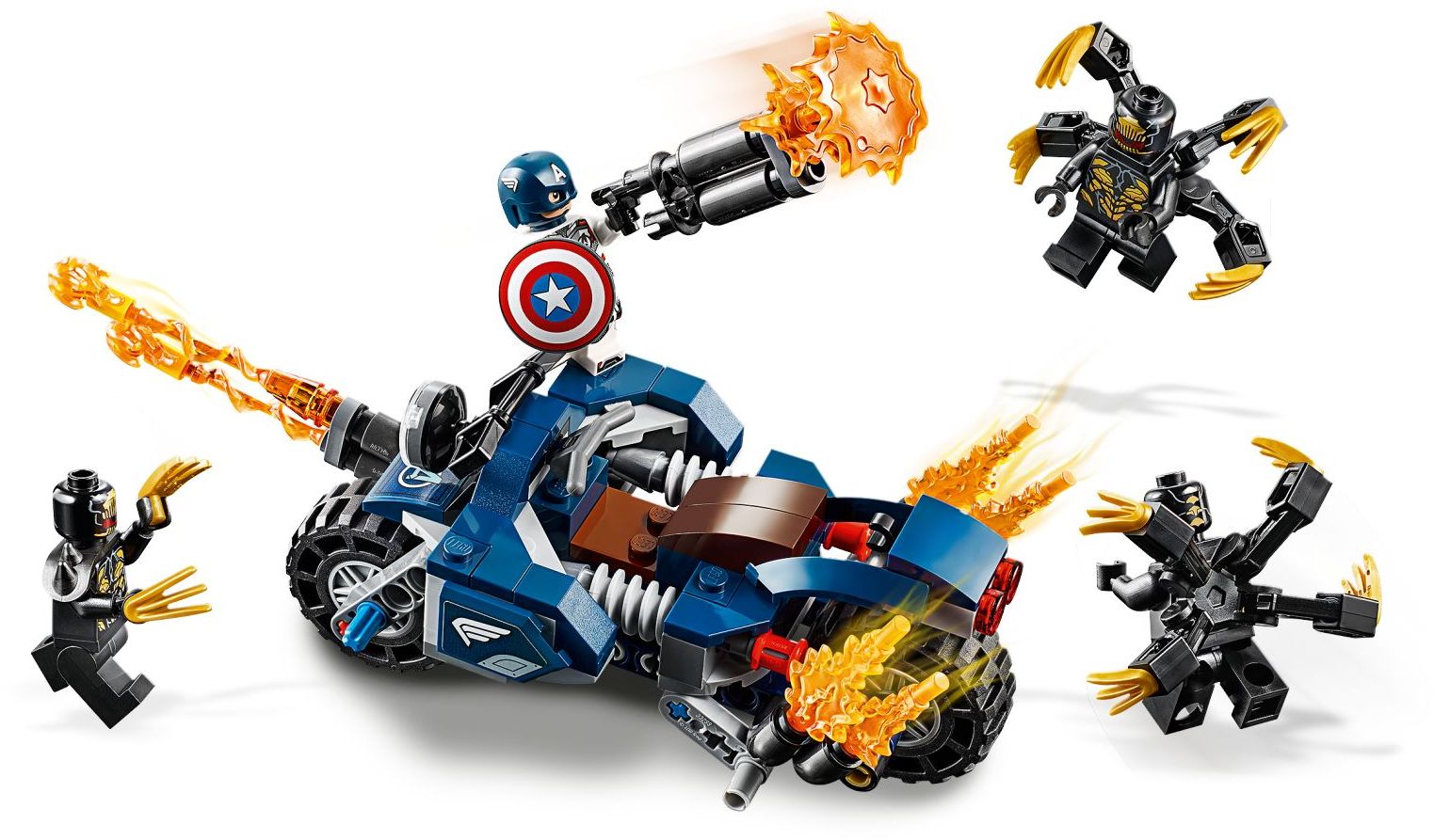 LEGO Marvel Super Heroes 76123 Captain America Outrider Attacke Toymigo