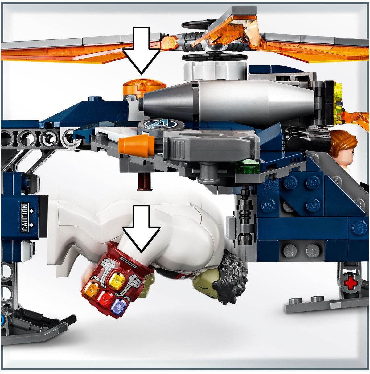 LEGO Marvel Super Heroes 76144 Avengers Hulk Helikopter Rettung