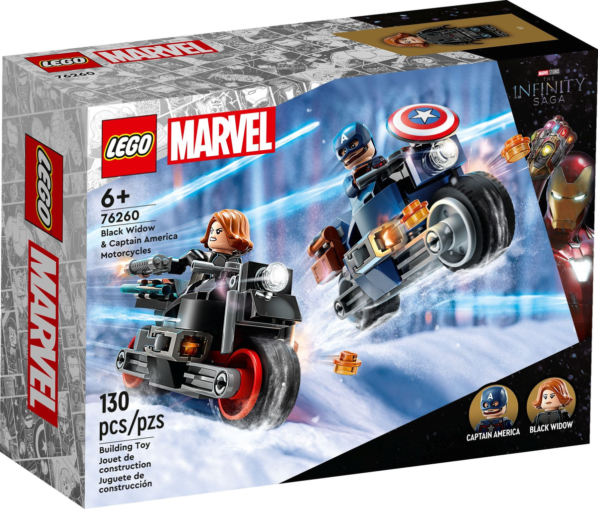 LEGO Marvel Super Heroes 76260 Black Widows &amp; Captain Americas Motorräder