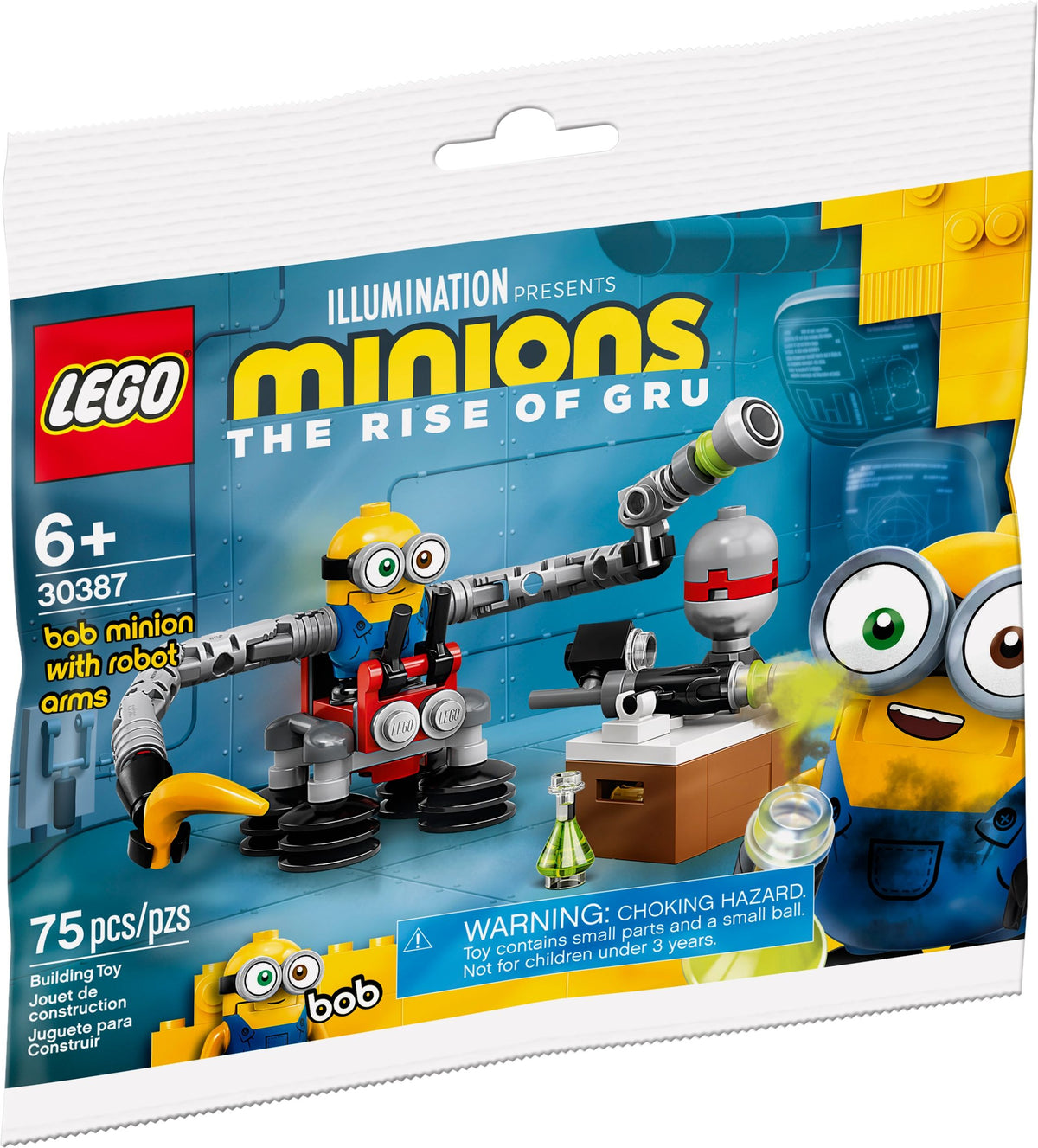 LEGO Minions 30387 The Rise of Gru Minion Bob mit Roboterarmen