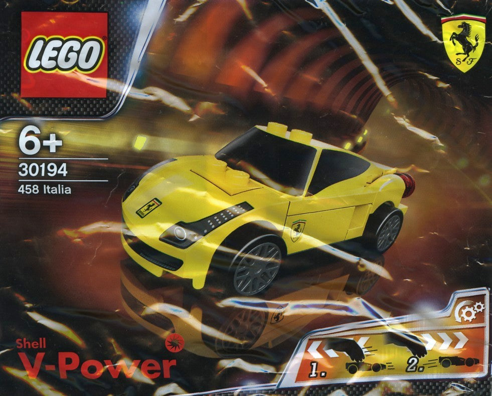 LEGO Speed Champions 30194 Ferrari Shell V-Power Promo Ferrari 458 Italia Polybag