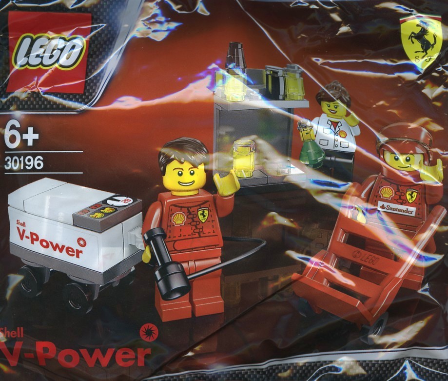 LEGO Speed Champions 30196 Ferrari Shell V-Power Promo Boxen Stop Crew