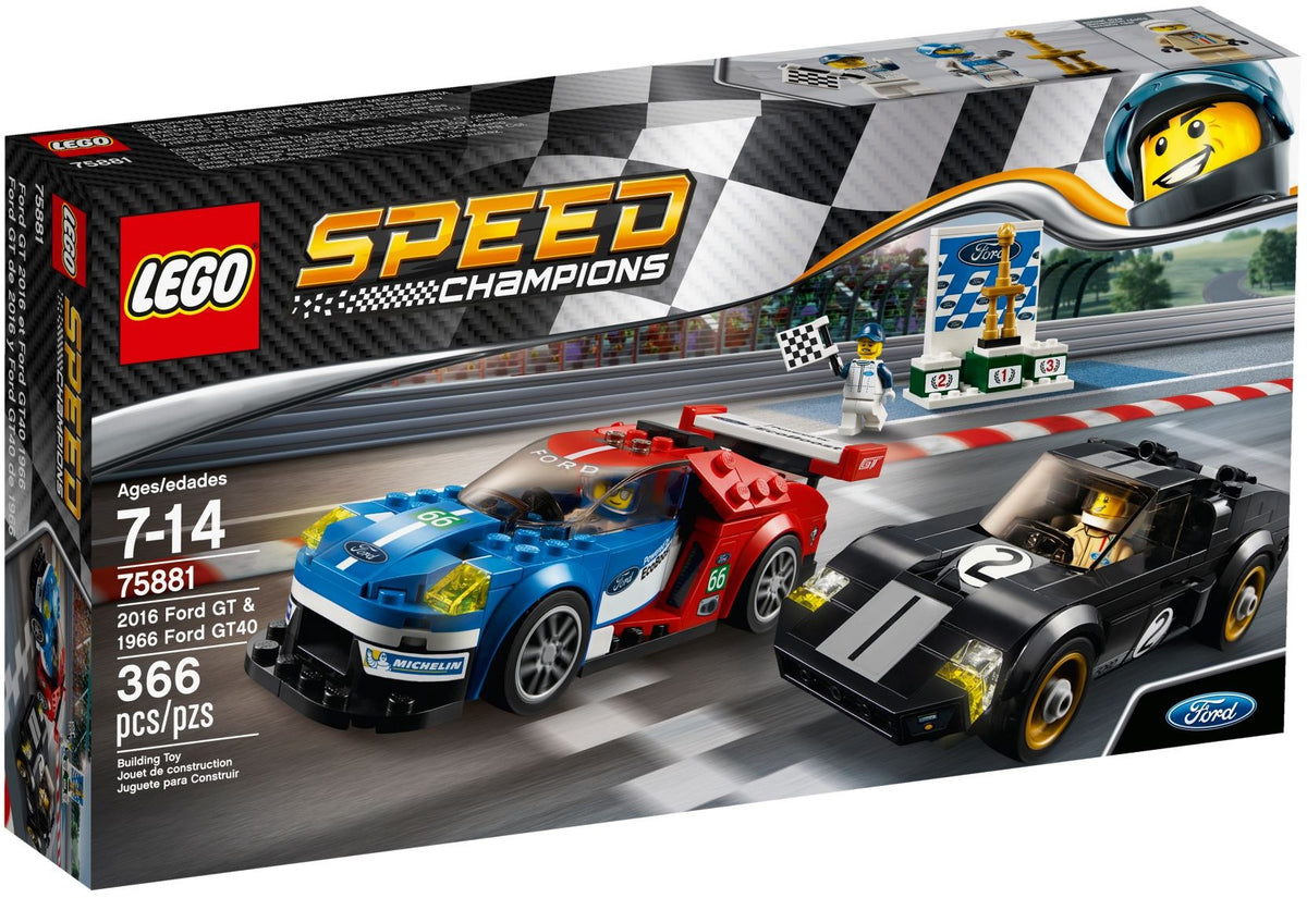 LEGO Speed Champions 75881 2016 Ford GT &amp; 1966 Ford GT40