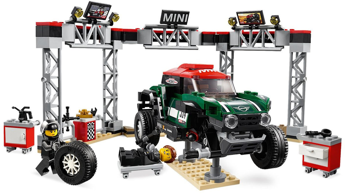 LEGO Speed Champions 75894 Rallyeauto 1967 Mini Cooper S und Buggy 2018 Mini John Cooper