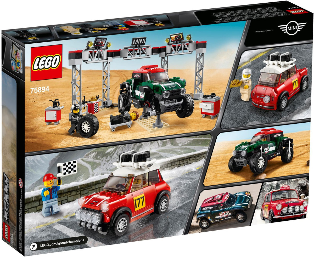 LEGO Speed Champions 75894 Rallyeauto 1967 Mini Cooper S und Buggy 2018 Mini John Cooper