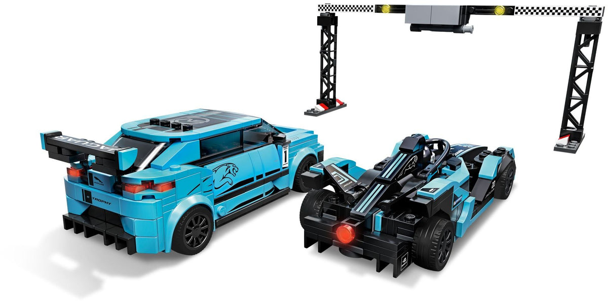 LEGO Speed Champions 76898 Formula E Panasonic Jaguar Racing GEN2 car &amp; Jaguar I-PACE eTROPHY