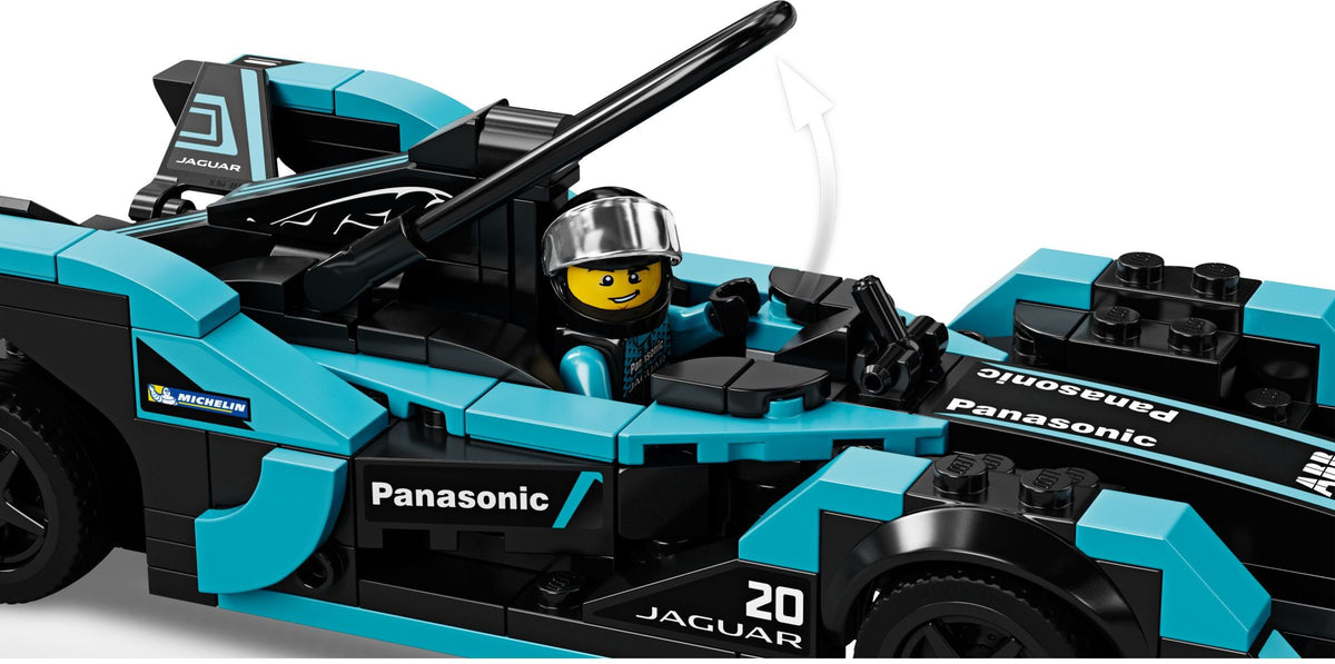 LEGO Speed Champions 76898 Formula E Panasonic Jaguar Racing GEN2 car &amp; Jaguar I-PACE eTROPHY