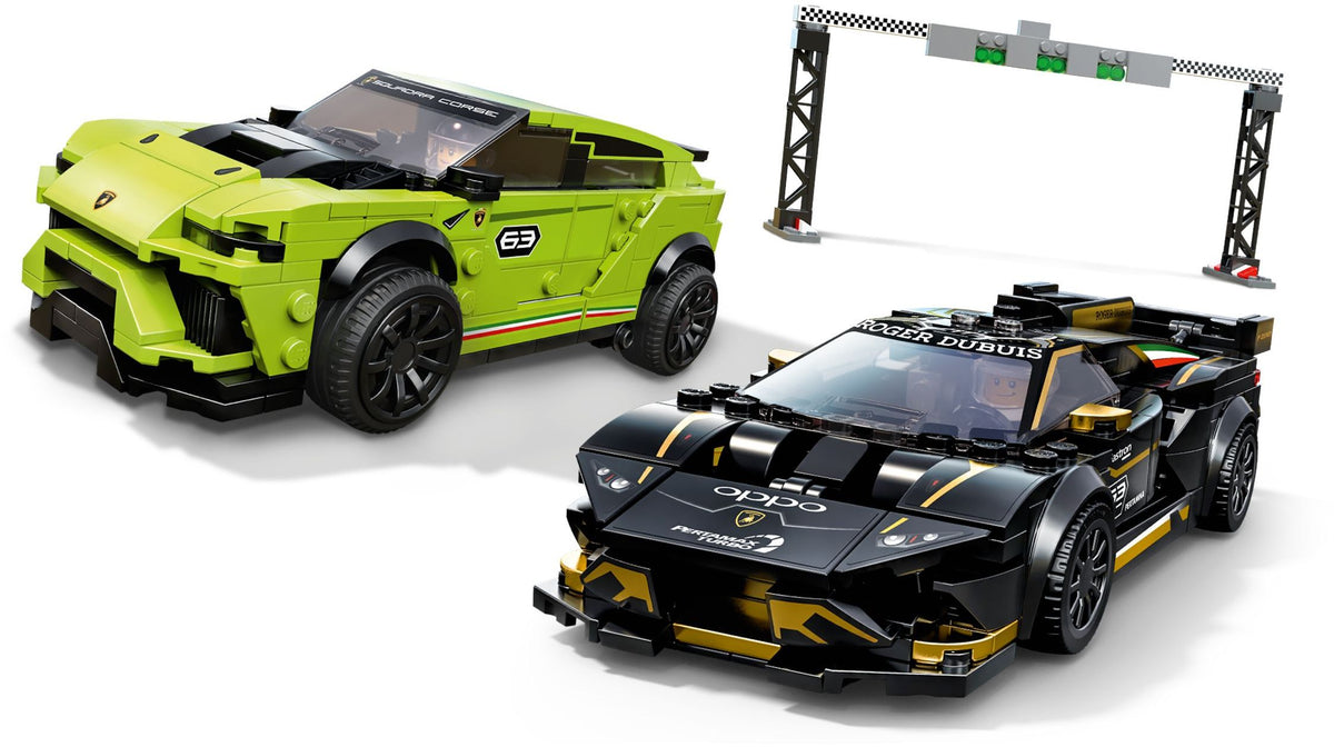 LEGO Speed Champions 76899 Lamborghini Urus ST-X &amp; Lamborghini Huracán Super Trofeo EVO