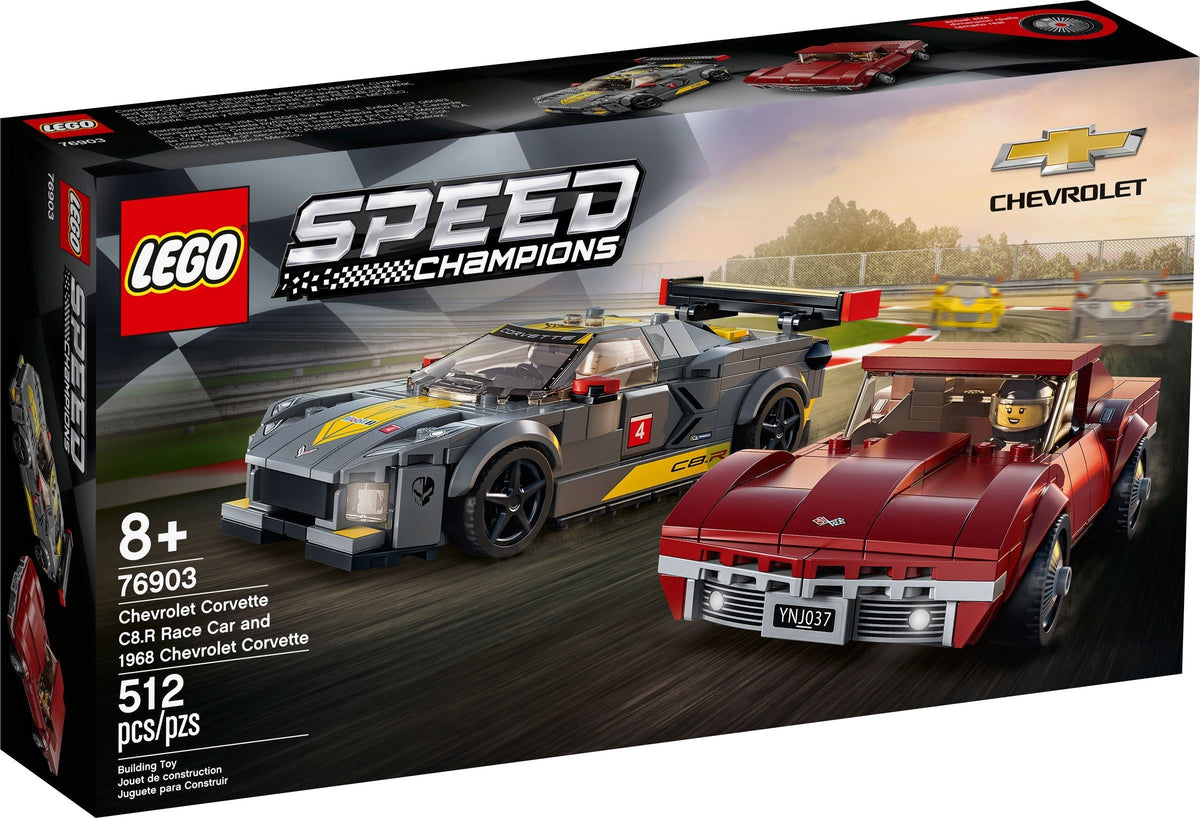 LEGO Speed Champions 76903 Chevrolet Corvette C8.R &amp; 1968 Chevrolet Corvette