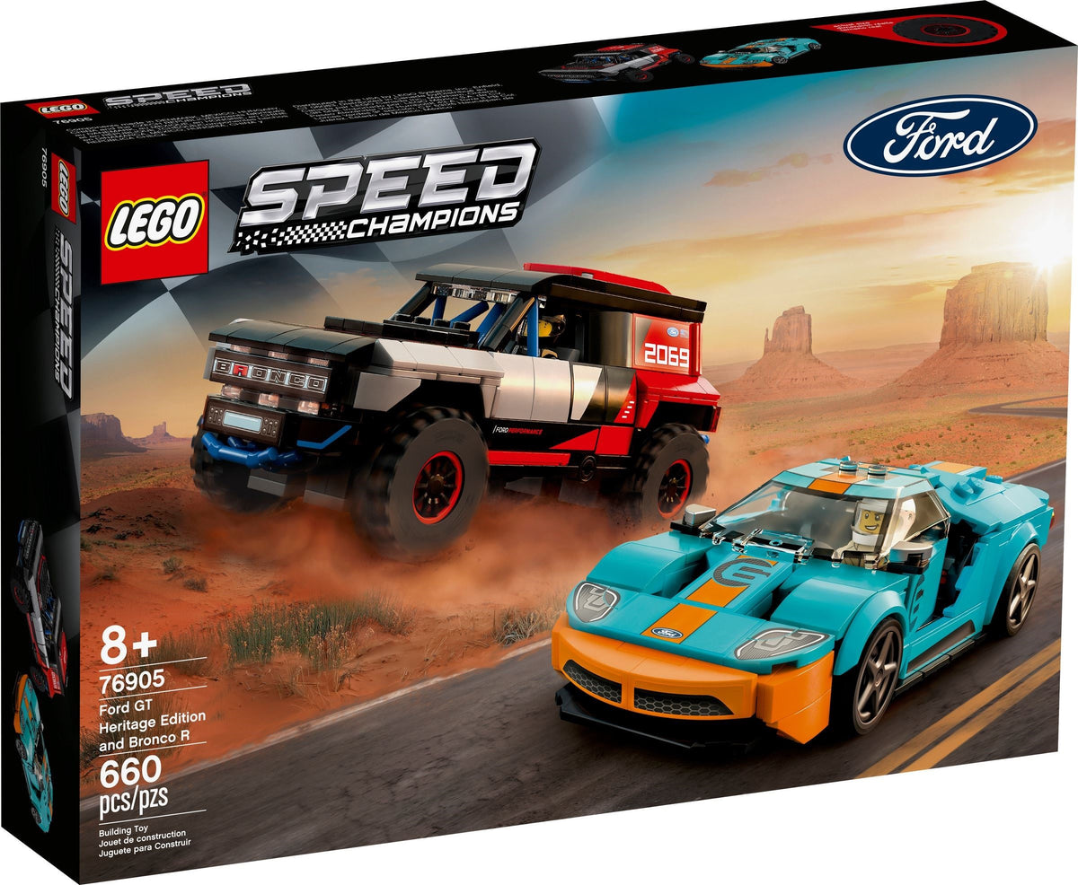 LEGO Speed Champions 76905 Ford GT Heritage Edition und Bronco R