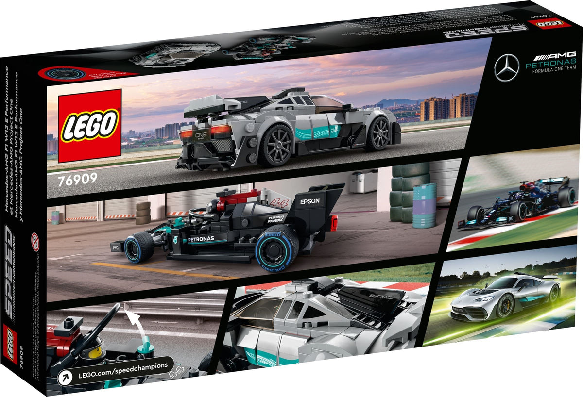 LEGO Speed Champions 76909 MERCEDES-AMG F1 W12 E PERFORMANCE &amp; MERCEDES-AMG PROJECT ONE