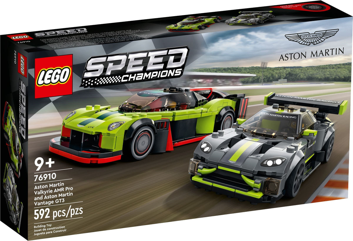 LEGO Speed Champions 76910 Aston Martin Valkyrie AMR Pro &amp; Aston Martin Vantage GT3