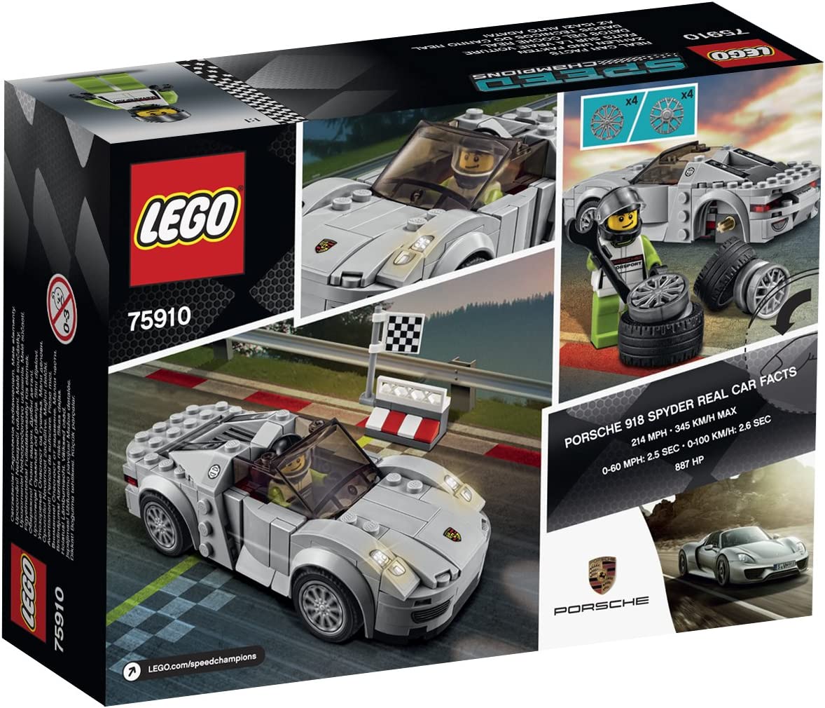 LEGO Speed Champions 75910 Porsche 918 Spyder